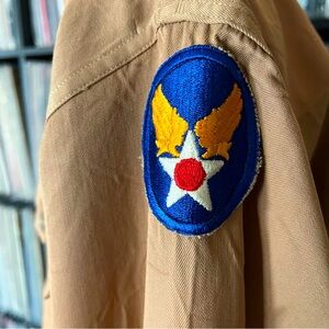 WWII vintage antique shirt Air Force sergeant Yale regulation military